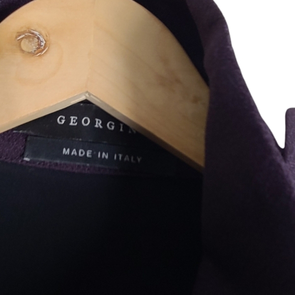 Georgine The Jane Trench Dress Deep Purple Sz 12 - Picture 4 of 15